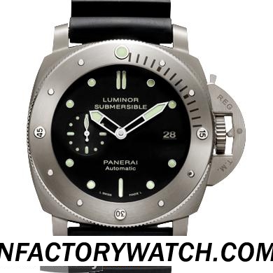 一比一 Panerai 沛纳海 LUMINOR SUBMERSIBLE 1950 3 DAYS AUTOMATIC TITANIO Pam00305/Pam305 - Noob完美版