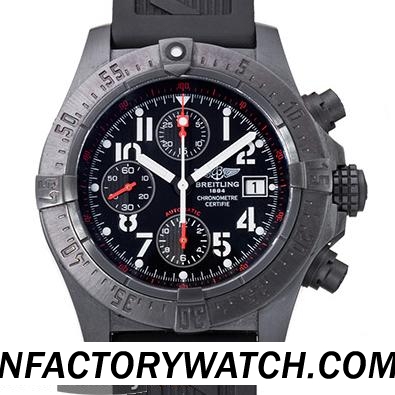 一比一 Breitling 百年灵 SKYLAND 陆空 AVENGER 复仇者 BLACKSTEEL 黑钢 Limited Edition 限量版 M13380 - Noob完美版