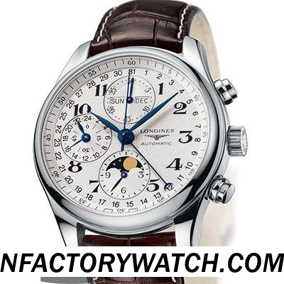 一比一 Longines 浪琴 Master Collection 名匠系列 L2.673.4.78.3 月相 - Noob完美版