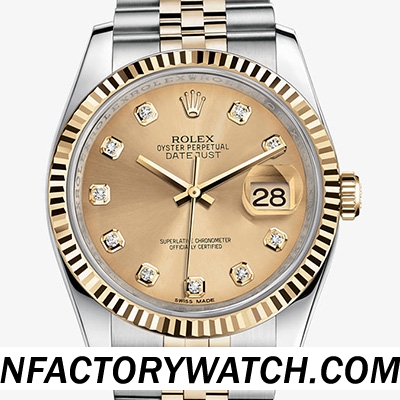 一比一 劳力士 Rolex 日志型 DATEJUST 116233 香槟色 - Noob终极版