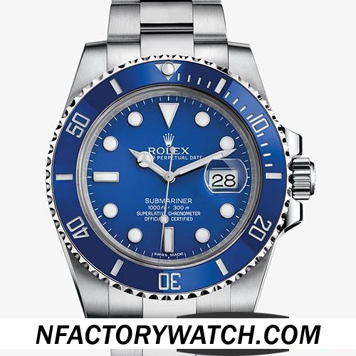 一比一劳力士 Rolex 潜航者 Submariner 116619LB 蓝水鬼 - noob V4 终极版