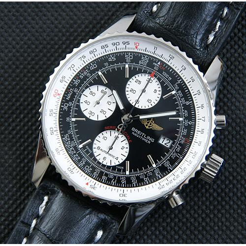 高仿百年灵（Breitling）航空世界手表（Navitimer World）系列A2432212/B726(Barenia牛皮表带)机械腕表