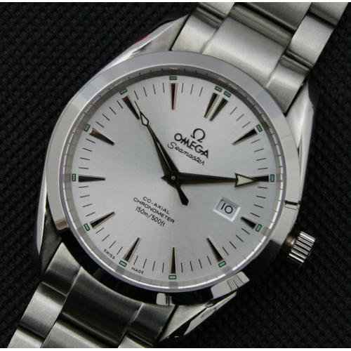 高仿欧米茄Aqua Terra Mid Size Chronometer系列手表 150M 1:1最佳版ZF 2504.30.00男士机械腕表